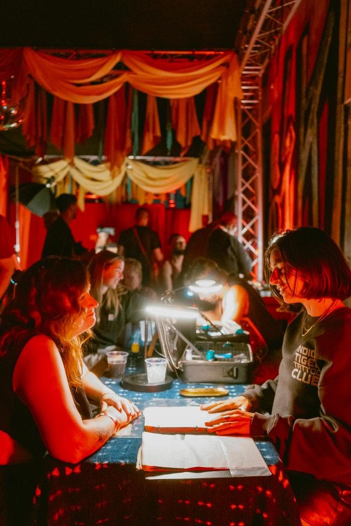 Indigo Tiger Tattoo Club tattoo pop-up at a CATEGORY party, photo 2